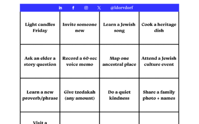 Jewish Joy Bingo: A joyful New Year reset for identity, heritage, discovery, and community